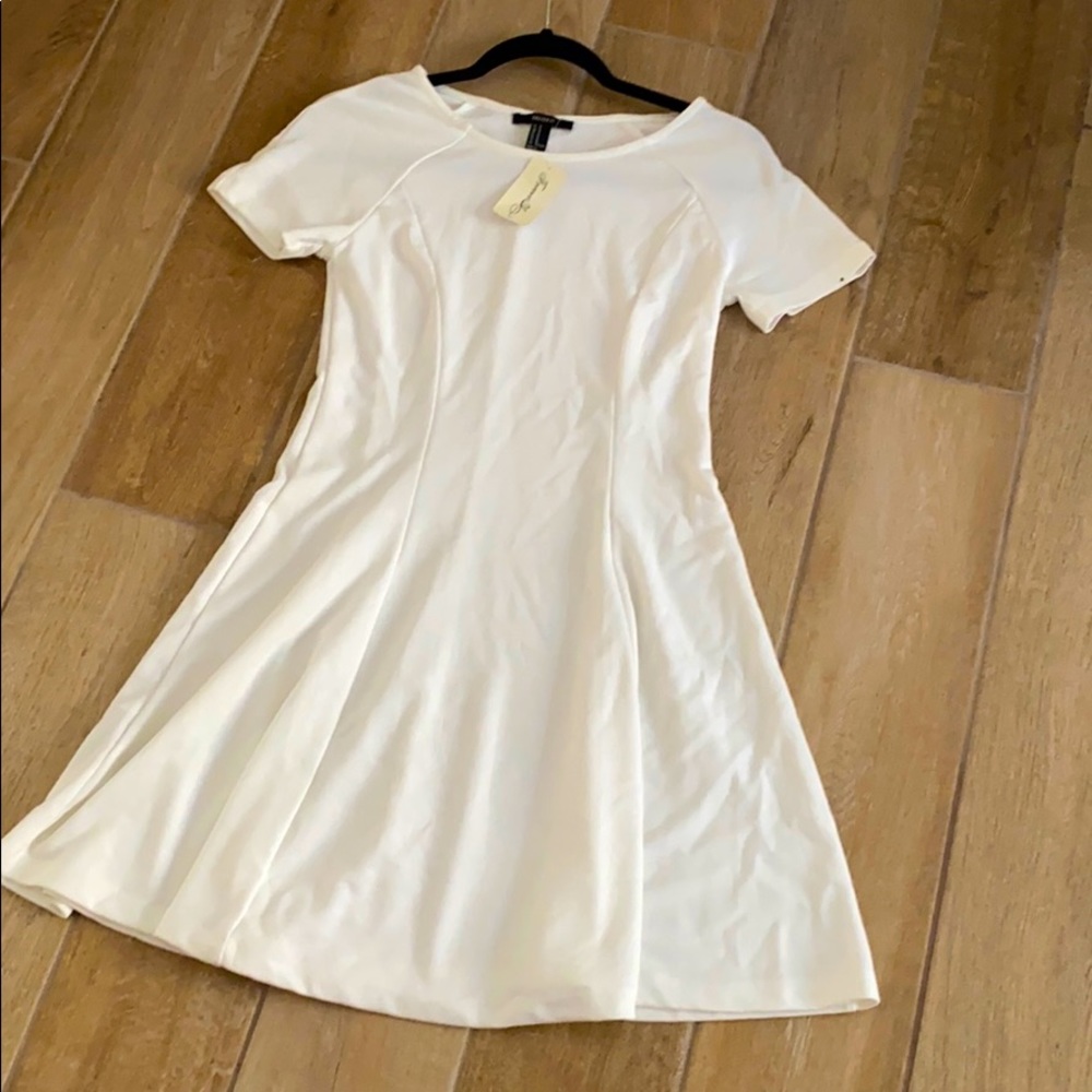 NWT White A line dress